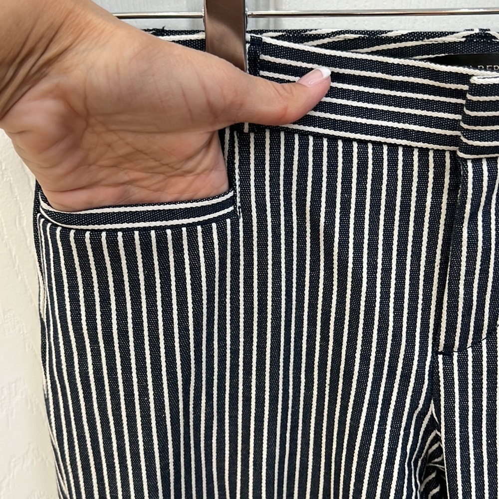Banana Republic “Sloan” Blue and White Striped Dress Pant, size 2 - Picture 4 of 12